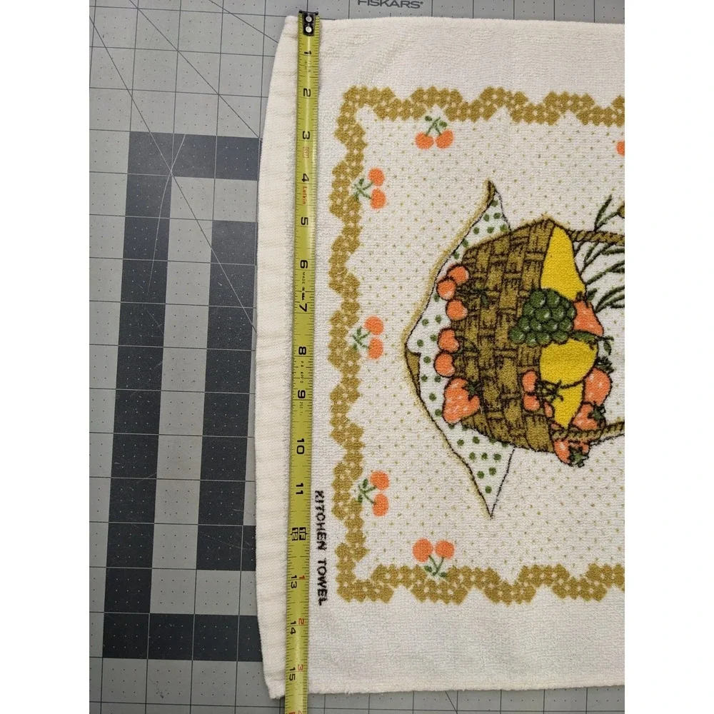 Kitchen Hand Towel Tan Fruit Basket 16x23‎ Inch